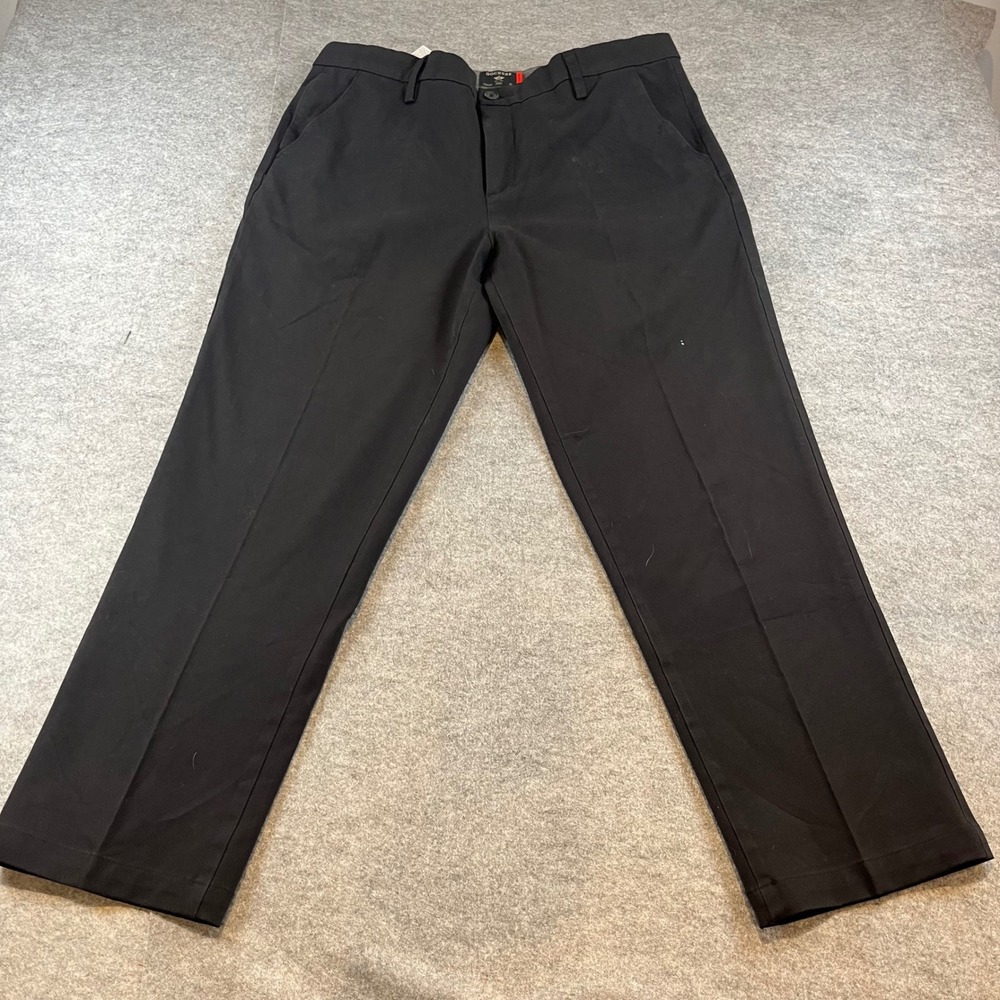 Dockers Mens‎ Smart 360 Flex Straight Fit Black Chino Pants 36 Workwear Casual